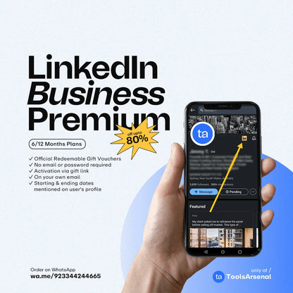 Linkedin Premium Business 3/6/12 Months Plan