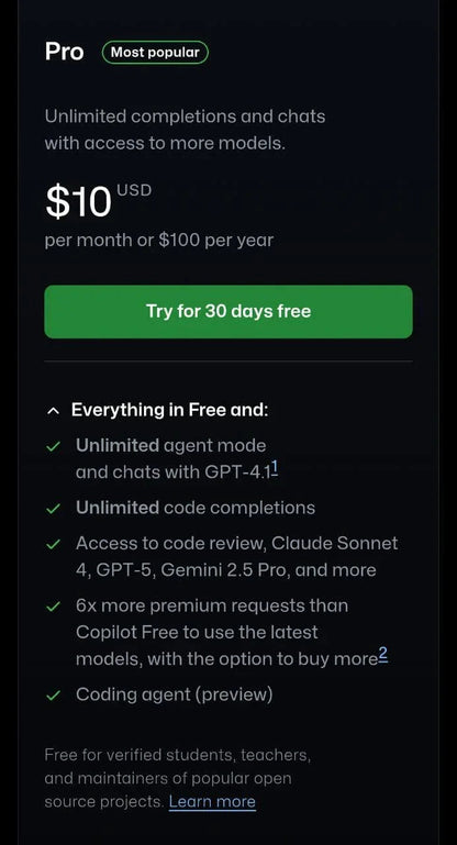 GitHub Copilot Pro Plan - 24 Months UpTo 65% Off (1Y Warranty)